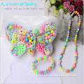 400-520pcs Mix Colour Plastic Beads For Kids Crafts